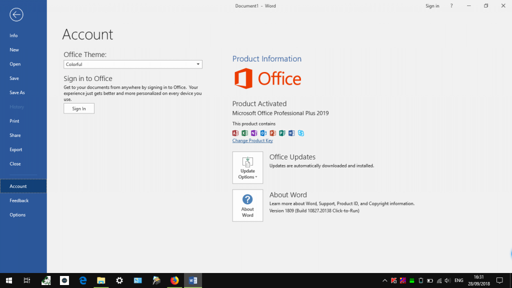 Microsoft Office 2019 Pro Plus 1808 Build 10730.20102 Crack Serial Key